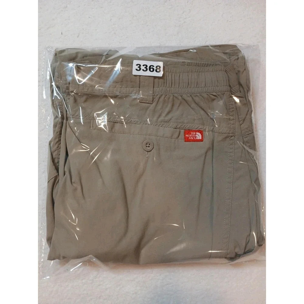 The North Face Paramount Convertible Hiking Pants Mens L Khaki Tan Zip Off Trail